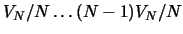 $V_N/N\ldots (N-1)V_N/N$