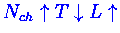 $\textcolor{blue} {N_{ch}\uparrow T\downarrow L\uparrow}$